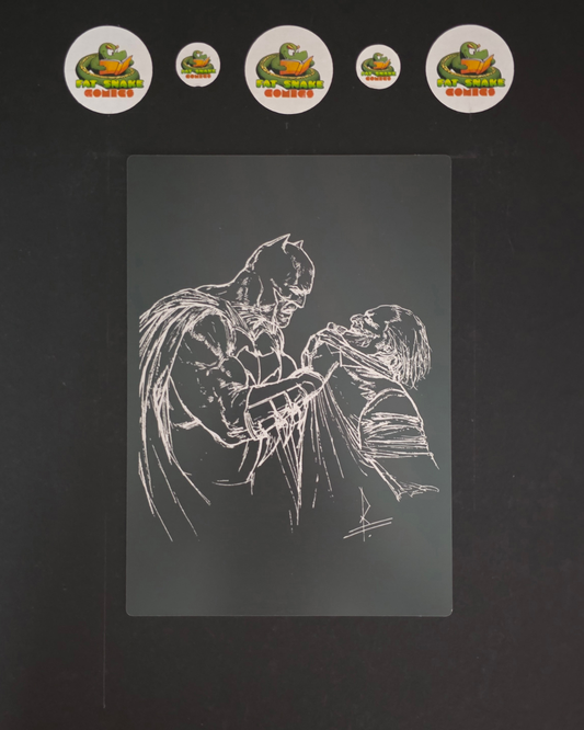 Batman & Joker Sketched Art Metal Print by Riccardo Federici