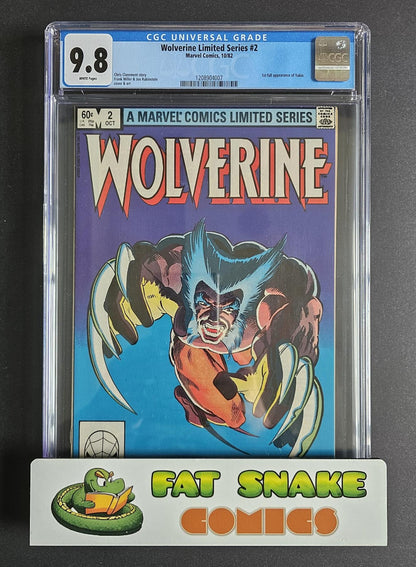 Wolverine Limited Series (1982) #1 to #4 Complete CGC 9.8 WP Frank Miller