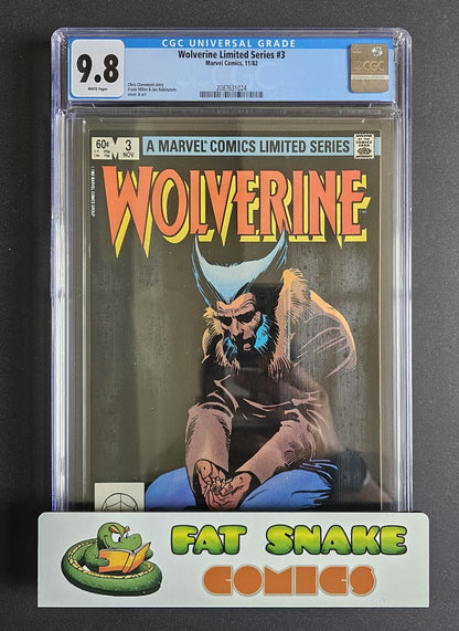 Wolverine Limited Series (1982) #1 to #4 Complete CGC 9.8 WP Frank Miller
